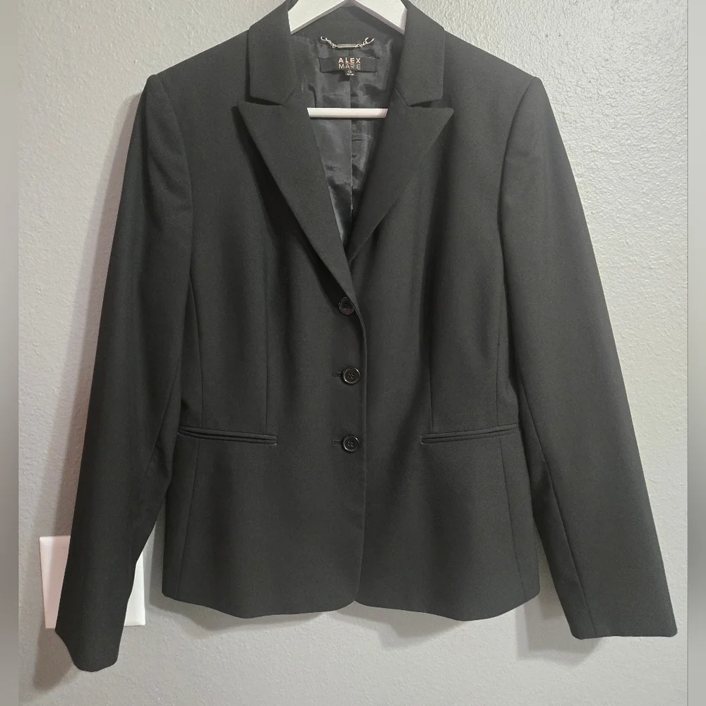 Alex Marie Black Blazer Size 10